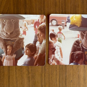 SeaWorld Photographs 1978 Lot Of 2 Creepy Mascot Family Vintage Photos