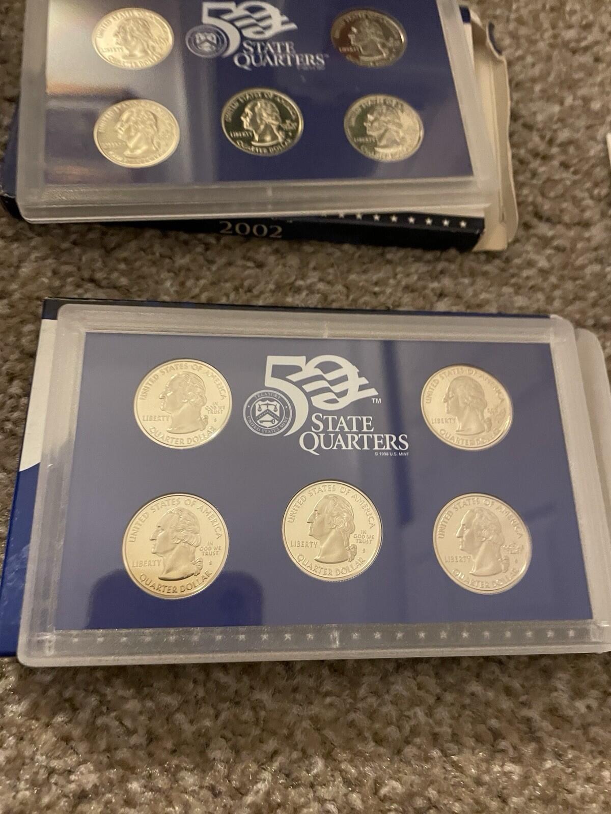 2000-2008 United States Mint 50 State Quarters Proof Sets W/COA 10 Sets - Image 10