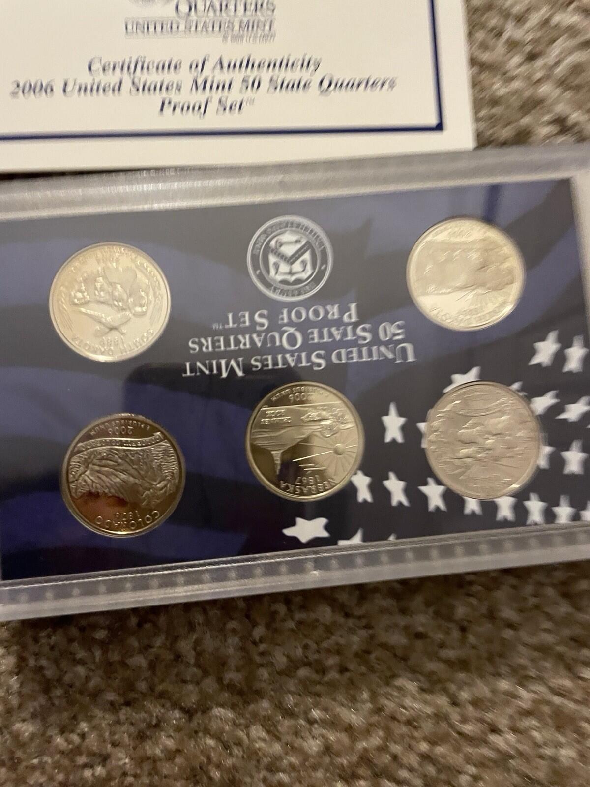 2000-2008 United States Mint 50 State Quarters Proof Sets W/COA 10 Sets - Image 13