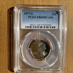 1977 S 25C Washington Quarter PCGS PR69DCAM Graded Coin