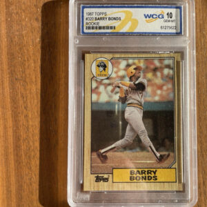 1987 Topps Barry Bonds #320 Rookie Card RC Graded Baseball Card WCG 10 GEM MINT