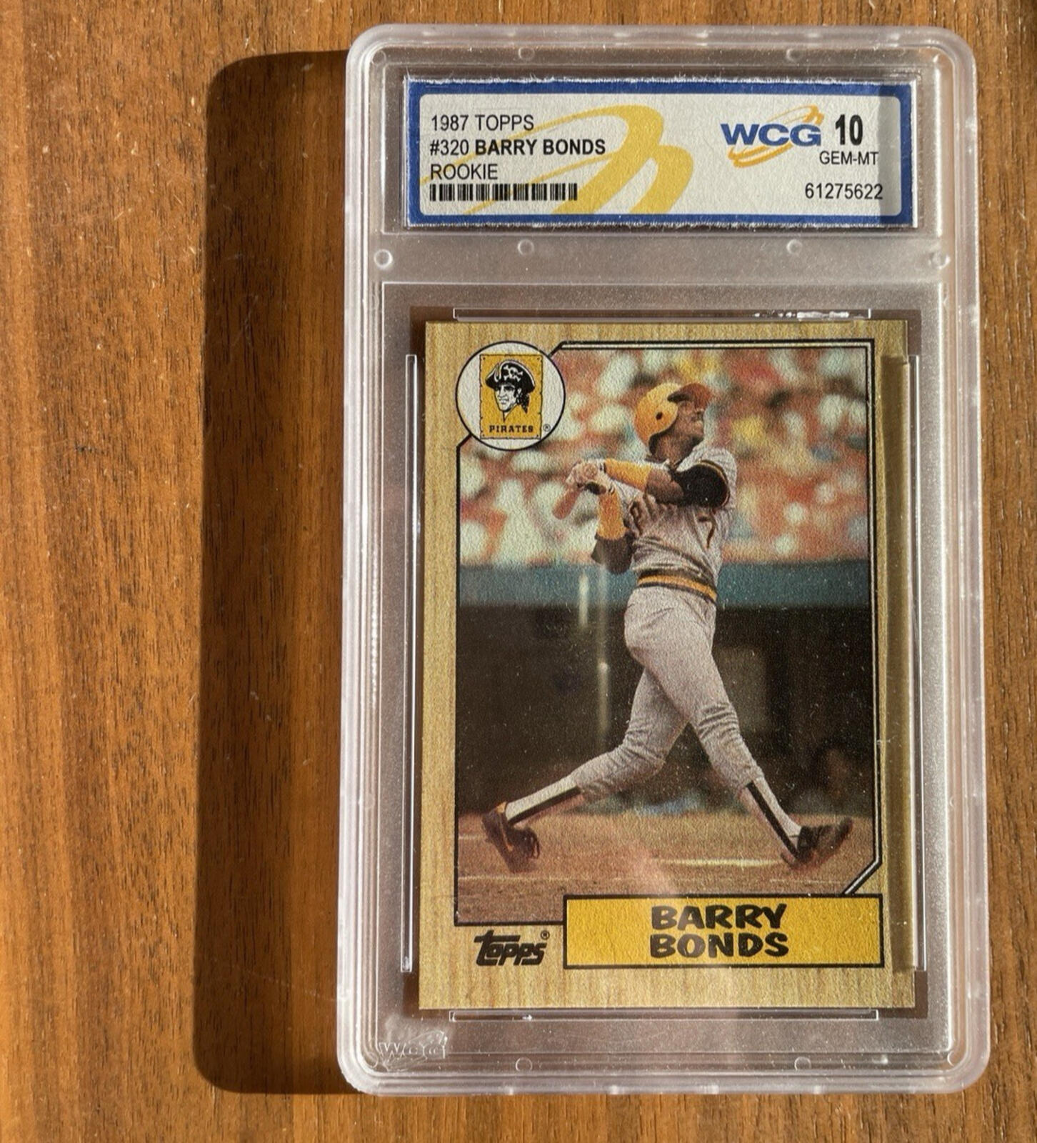 1987 Topps Barry Bonds #320 Rookie Card RC Graded Baseball Card WCG 10 GEM MINT