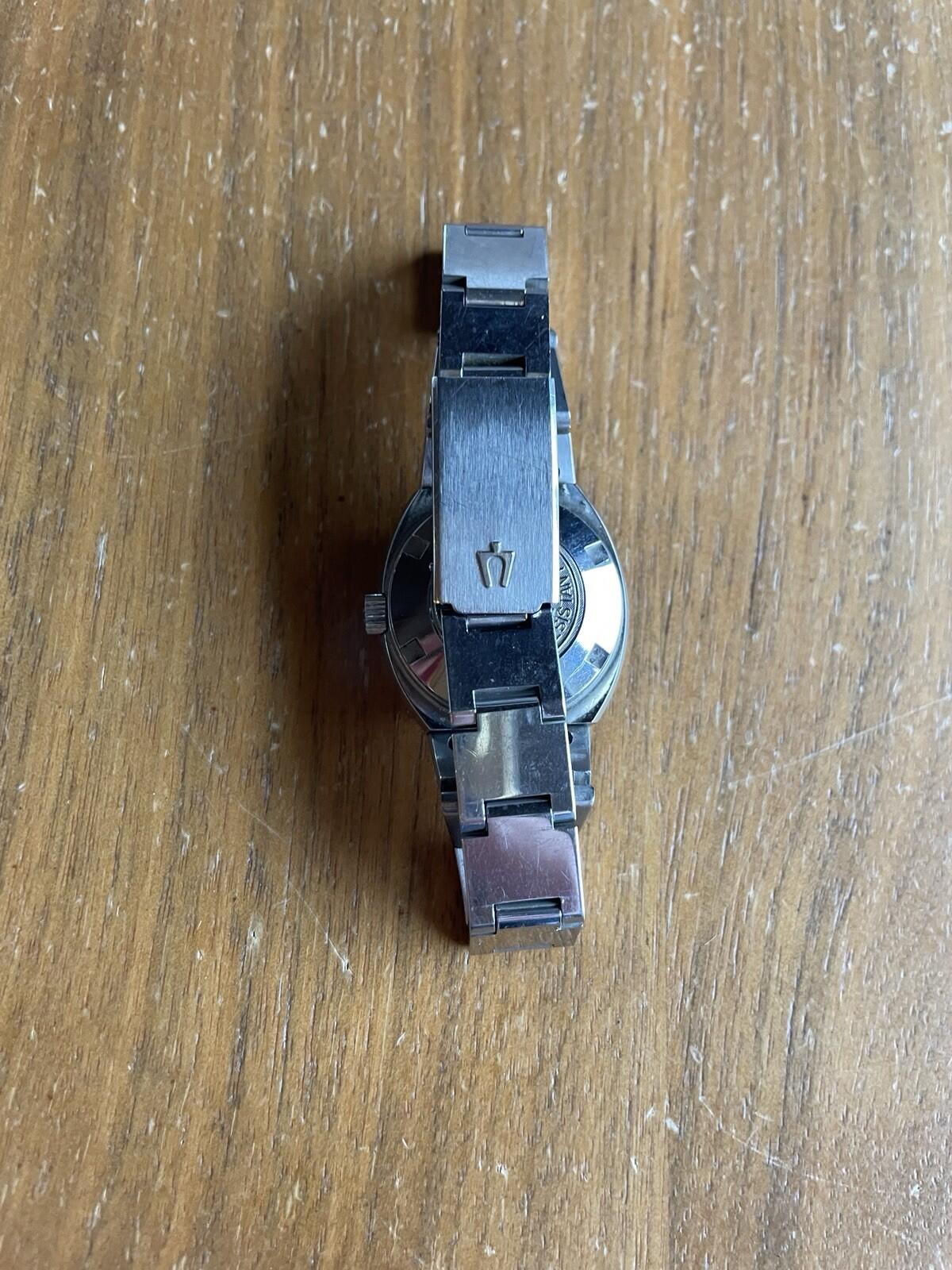 Bulova Automatic Wristwatch W/Date Vintage Watch For Parts Or Repair Not Working - Image 3