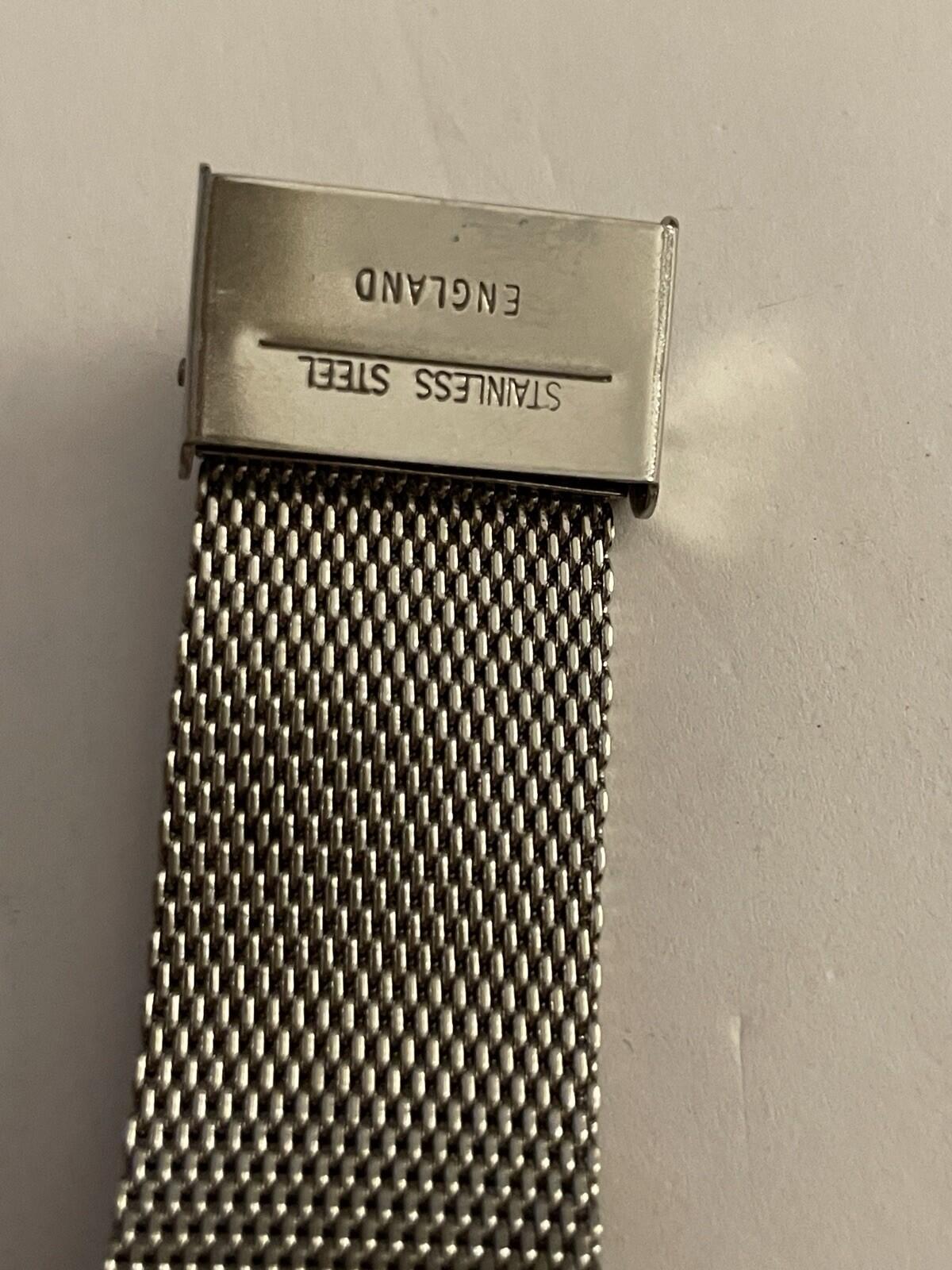 Timex Gala Watch Women's Watch Hand Wind Mechanical Mesh Silver Bracelet Vtg - Image 6