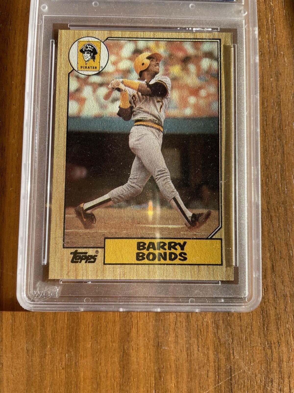 1987 Topps Barry Bonds #320 Rookie Card RC Graded Baseball Card WCG 10 GEM MINT - Image 3