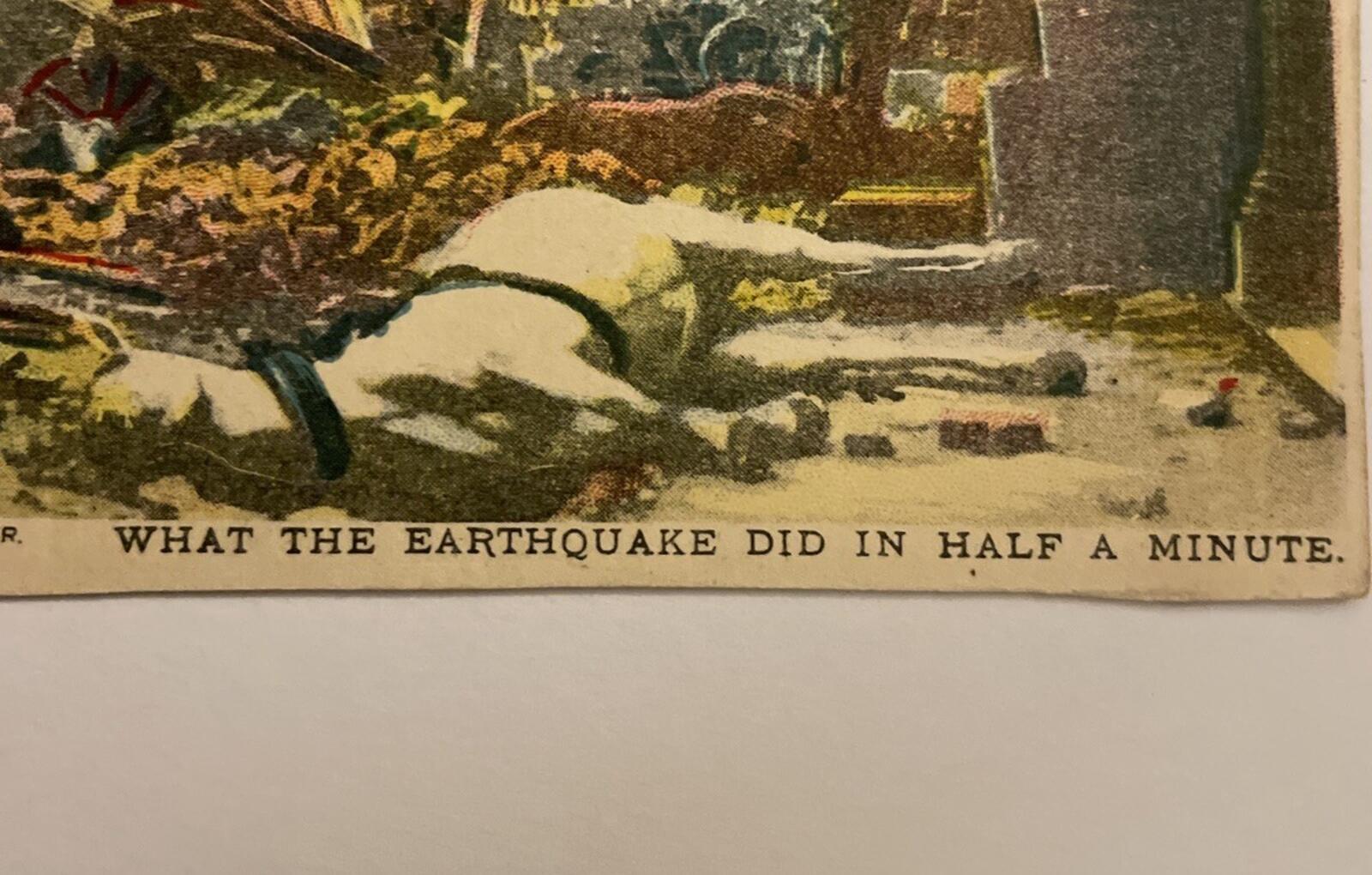 1906 San Francisco California Earthquake Disaster Dead Horse People Postcard - Image 3
