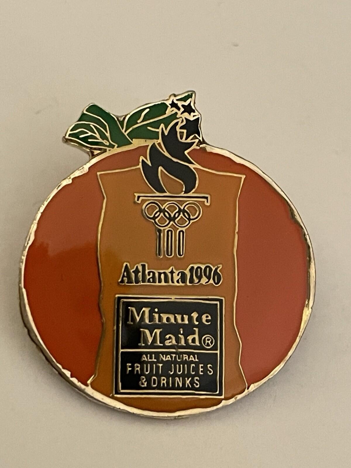 1996 Atlanta Olympics Pin Minute Maid Fruit Juice Pin