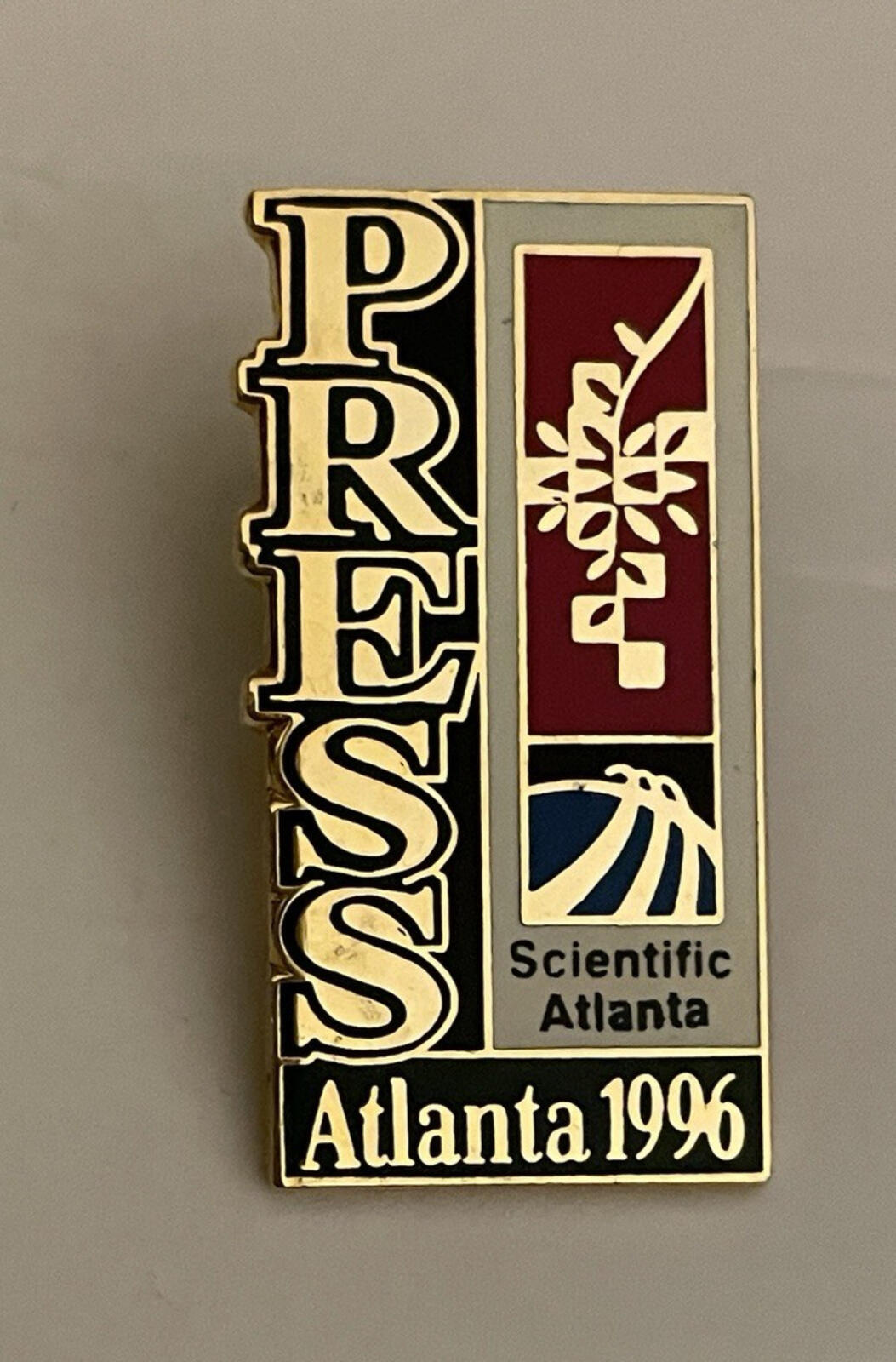 1996 Atlanta Olympics Scientific Atlanta Press Sponsor Pin Oympic Pin