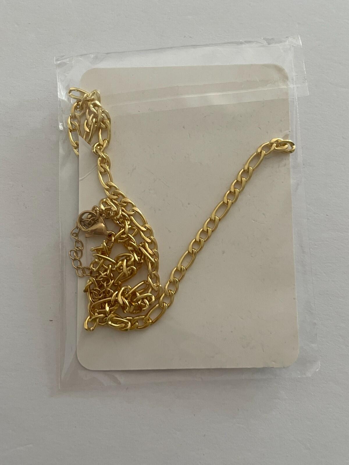 #3 Pendant Necklace Baseball Football Number Necklace Gold Tone - Image 3