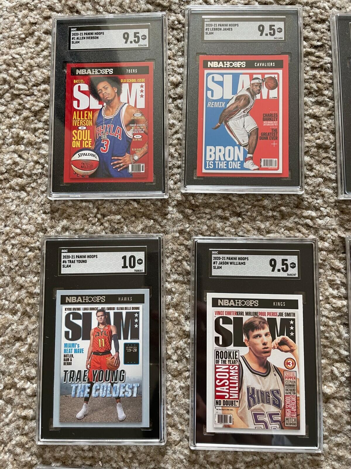 2020-2021 Panini Hoops SLAM SGC Graded Basketball Cards Complete Set Of 20 - Image 4