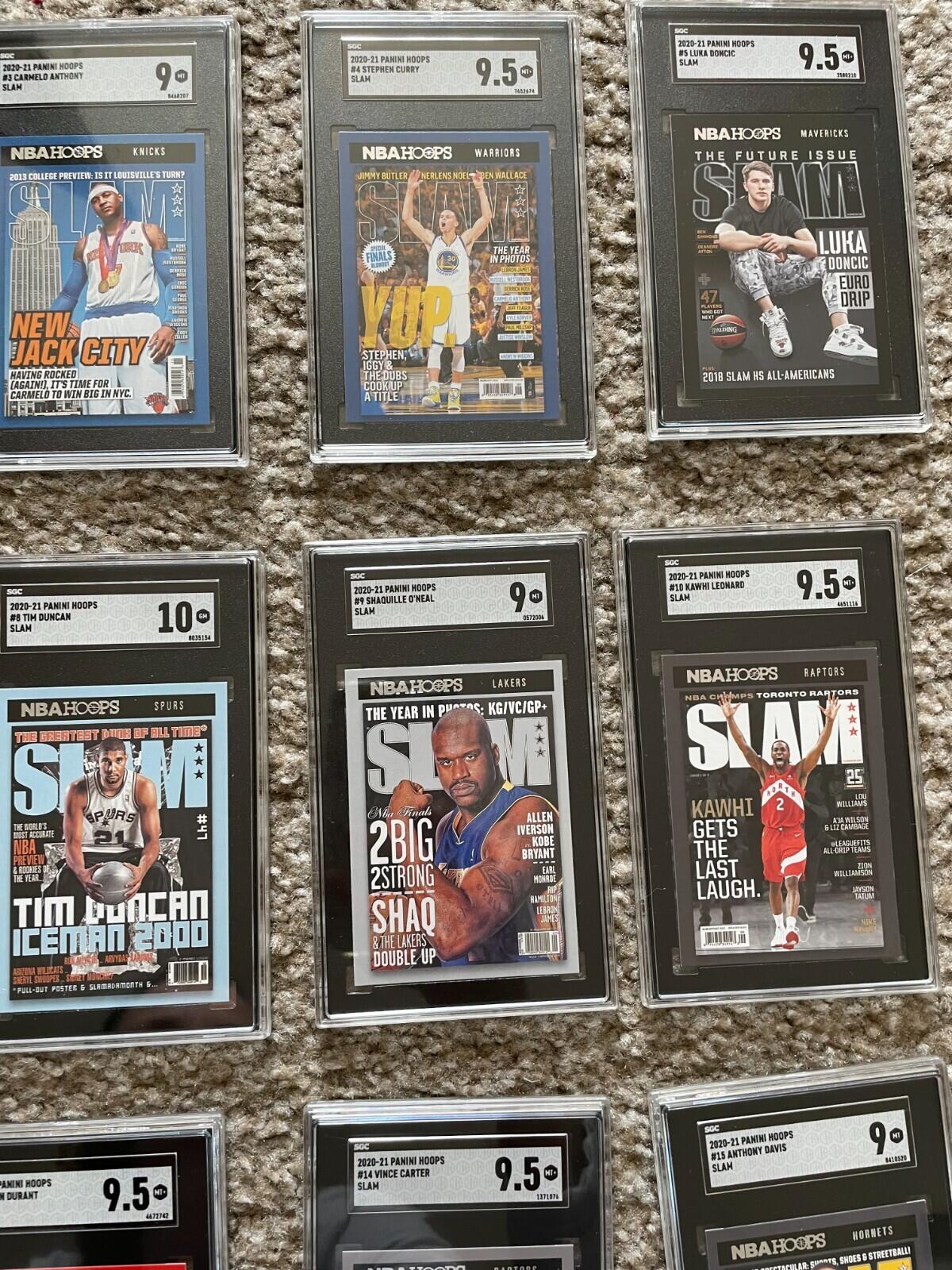 2020-2021 Panini Hoops SLAM SGC Graded Basketball Cards Complete Set Of 20 - Image 5