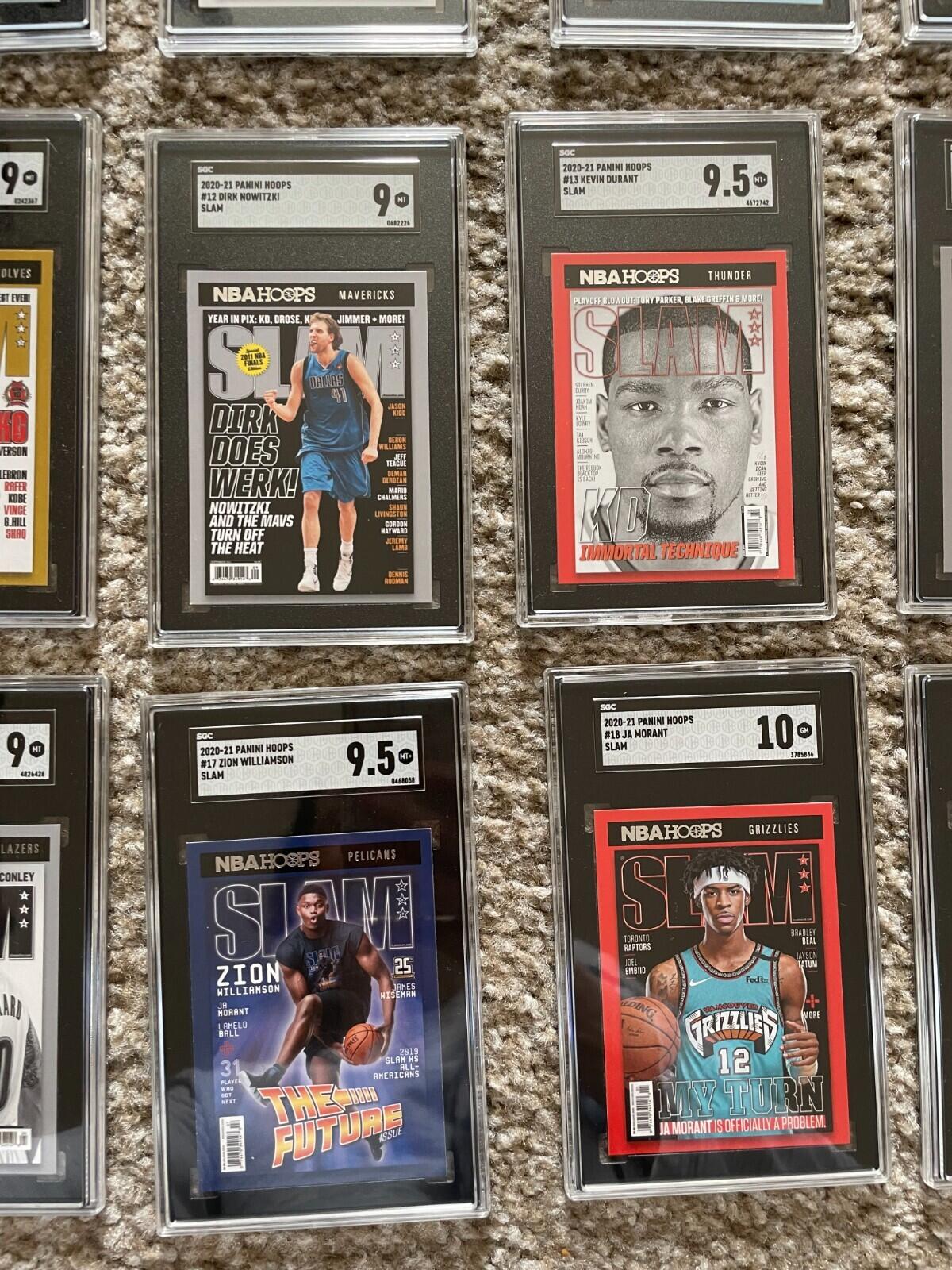 2020-2021 Panini Hoops SLAM SGC Graded Basketball Cards Complete Set Of 20 - Image 7