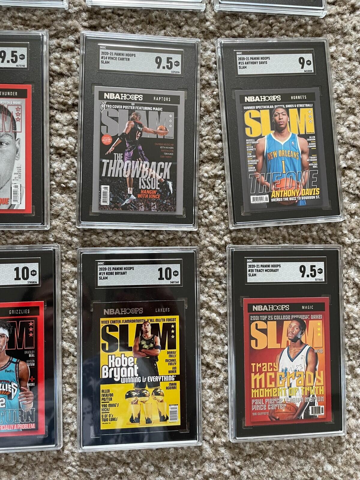 2020-2021 Panini Hoops SLAM SGC Graded Basketball Cards Complete Set Of 20 - Image 8