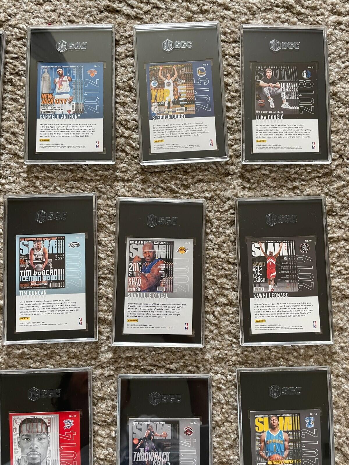 2020-2021 Panini Hoops SLAM SGC Graded Basketball Cards Complete Set Of 20 - Image 10