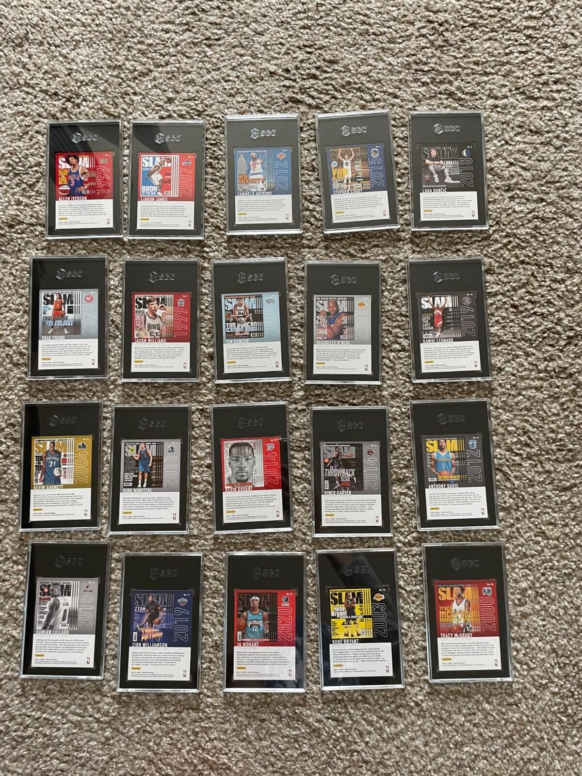 2020-2021 Panini Hoops SLAM SGC Graded Basketball Cards Complete Set Of 20 - Image 13