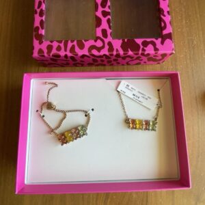 Betsey Johnson Gummy Bears Necklace & Bracelet New In Box
