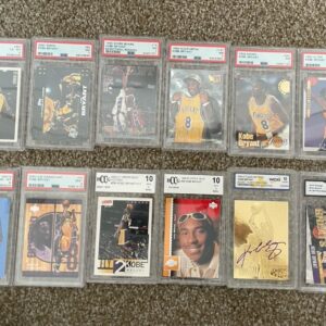 Kobe Bryant Graded Card Lot Of 12 Basketball Cards PSA BGGS Grades 7-10 RC