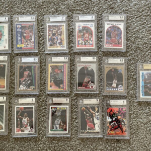 Michael Jordan BGS Graded Basketball Card Lot Of 16 Grades 5 - 9.5