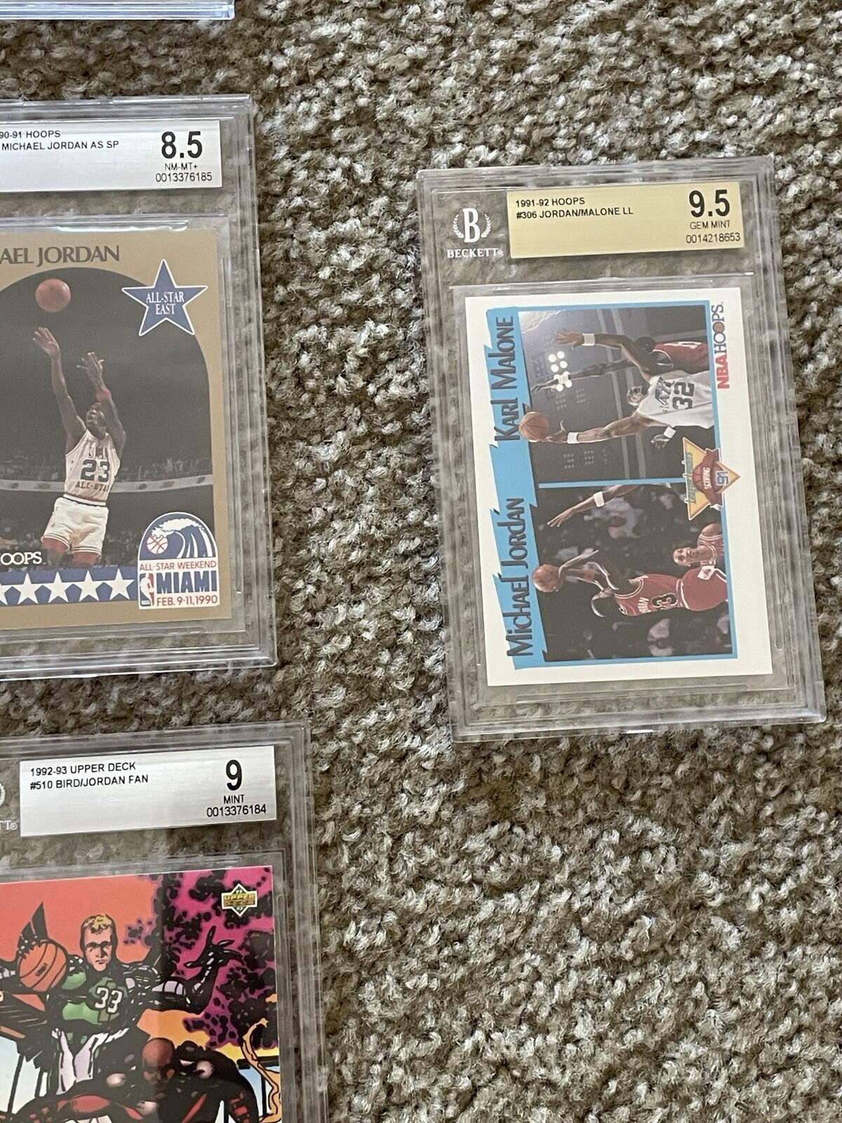 Michael Jordan BGS Graded Basketball Card Lot Of 16 Grades 5 - 9.5 - Image 9
