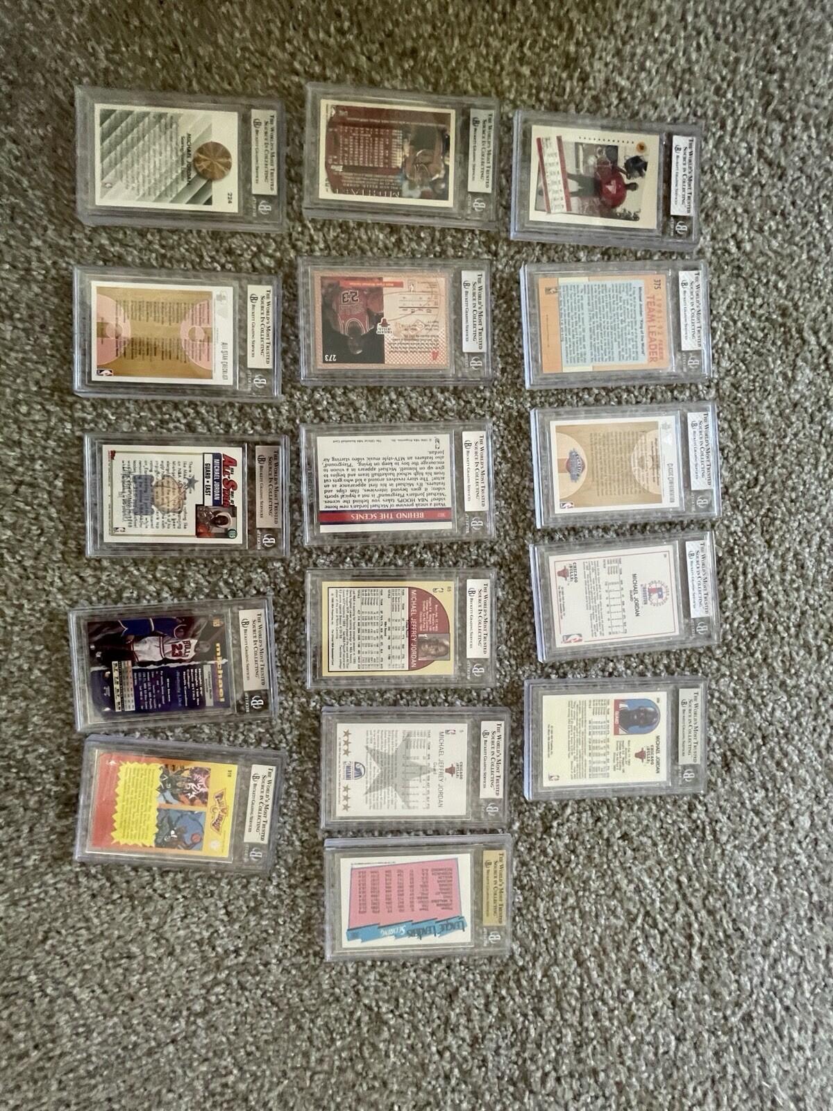 Michael Jordan BGS Graded Basketball Card Lot Of 16 Grades 5 - 9.5 - Image 11