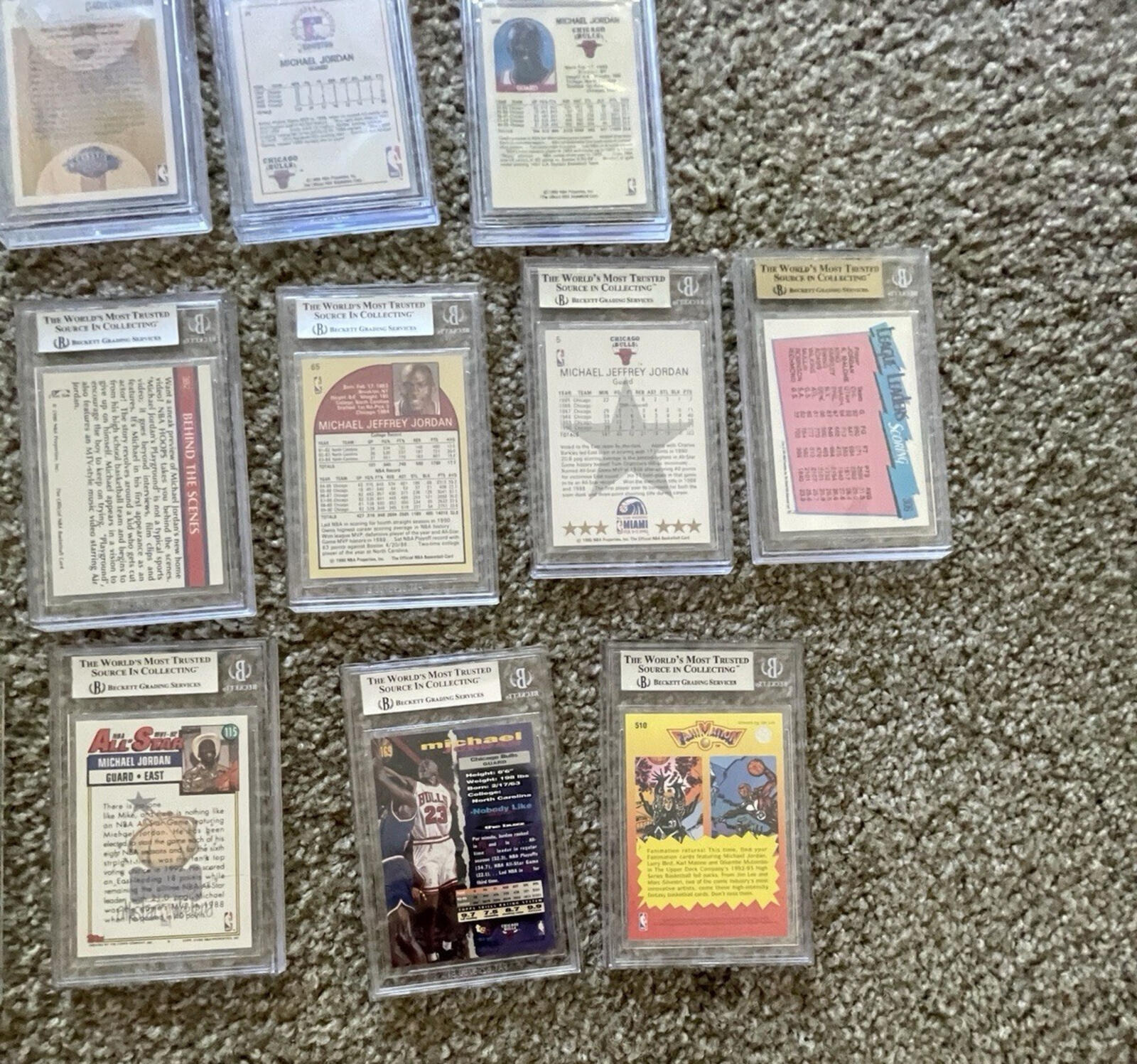 Michael Jordan BGS Graded Basketball Card Lot Of 16 Grades 5 - 9.5 - Image 12