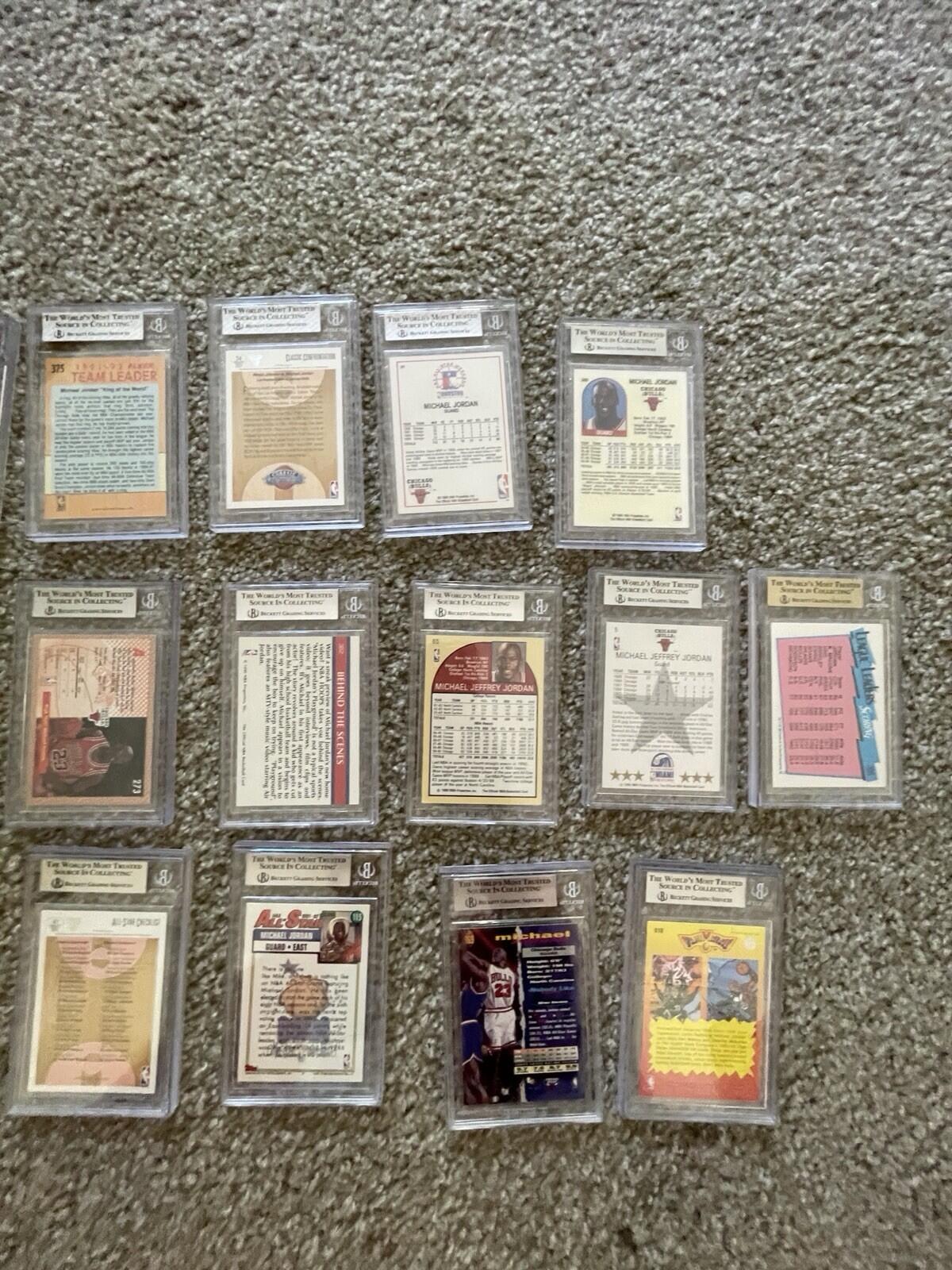 Michael Jordan BGS Graded Basketball Card Lot Of 16 Grades 5 - 9.5 - Image 13