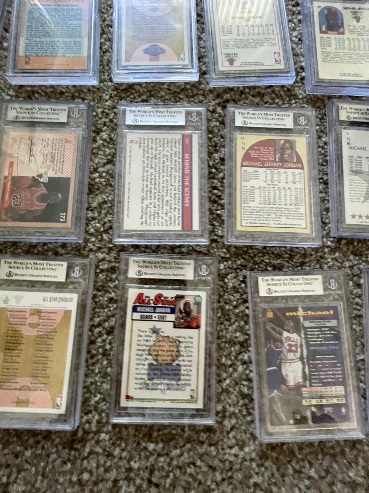 Michael Jordan BGS Graded Basketball Card Lot Of 16 Grades 5 - 9.5 - Image 16