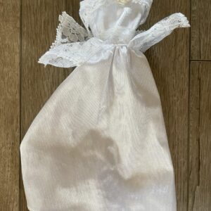 Barbie Doll Wedding Gown Mattel Strapless Lace Wedding Dress Vintage Doll Dress