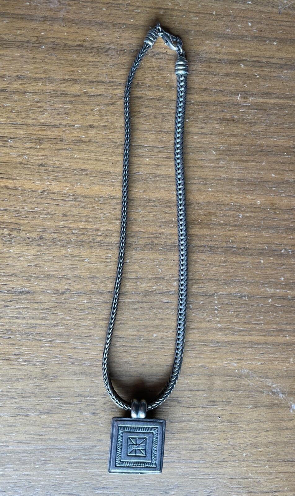 Ben-Amun Square Gemstone Pendant Necklace - Image 4