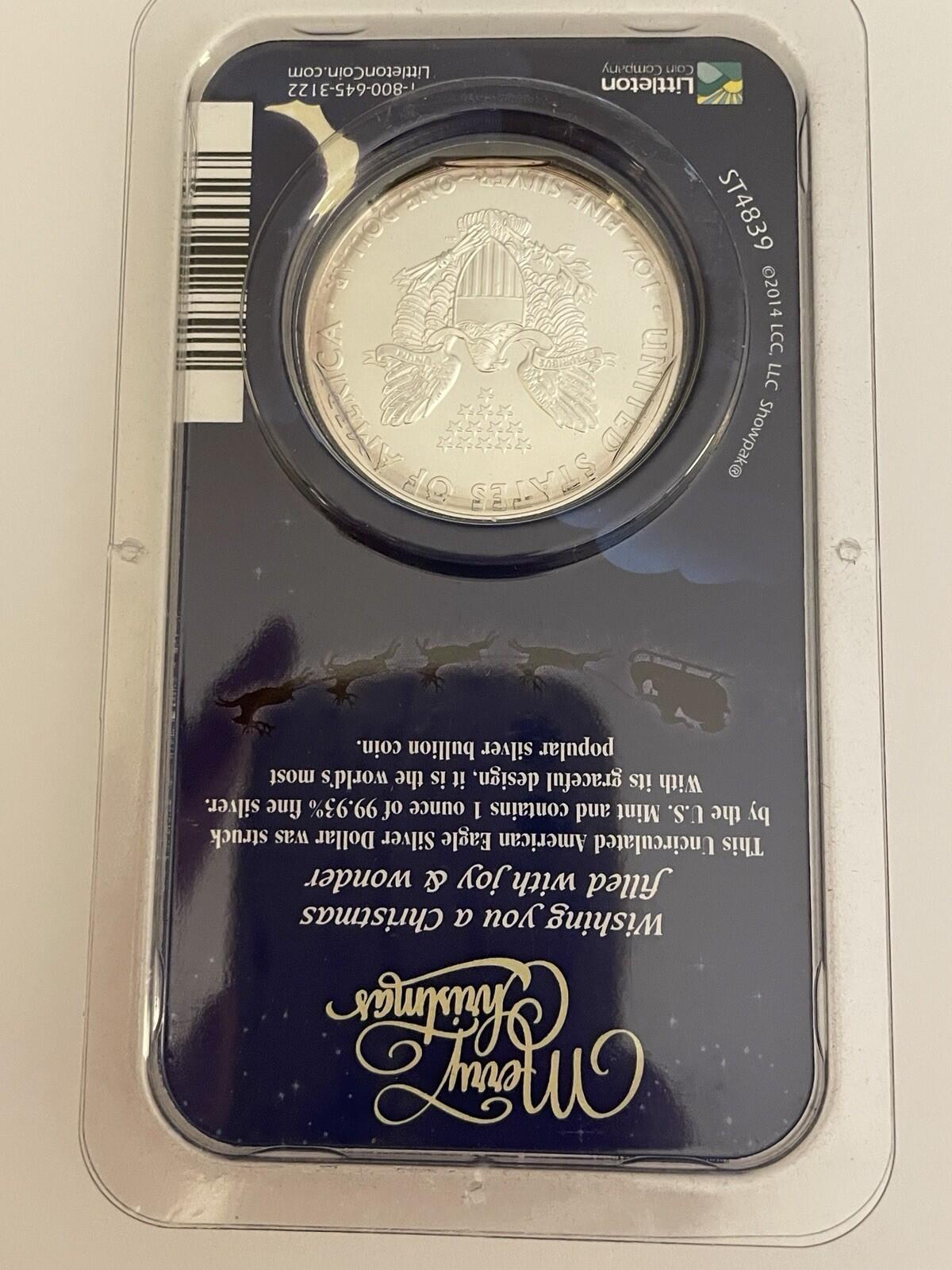 2015 American Silver Eagle $1 Dollar Coin .999 Fine 1 oz. Uncirculated - Image 3