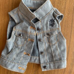 American Girl Doll Denim Jean Vest Top Doll Top