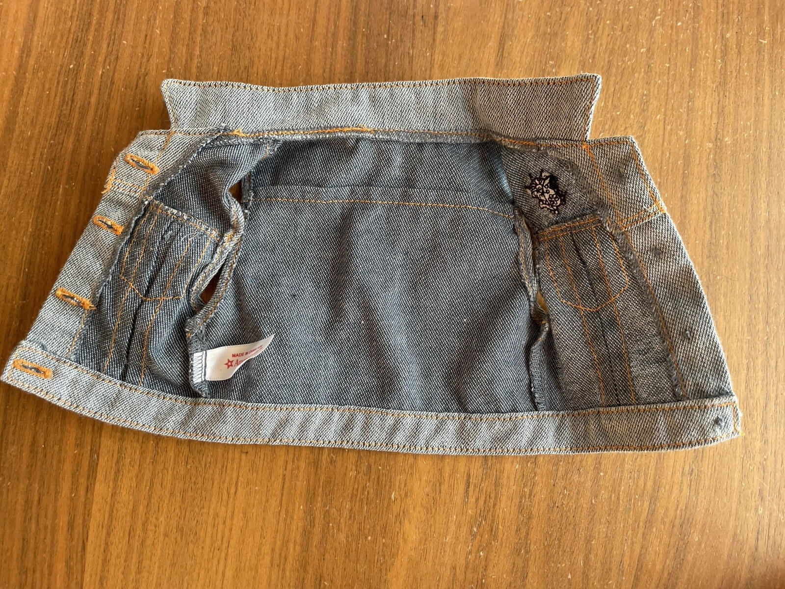 American Girl Doll Denim Jean Vest Top Doll Top - Image 2