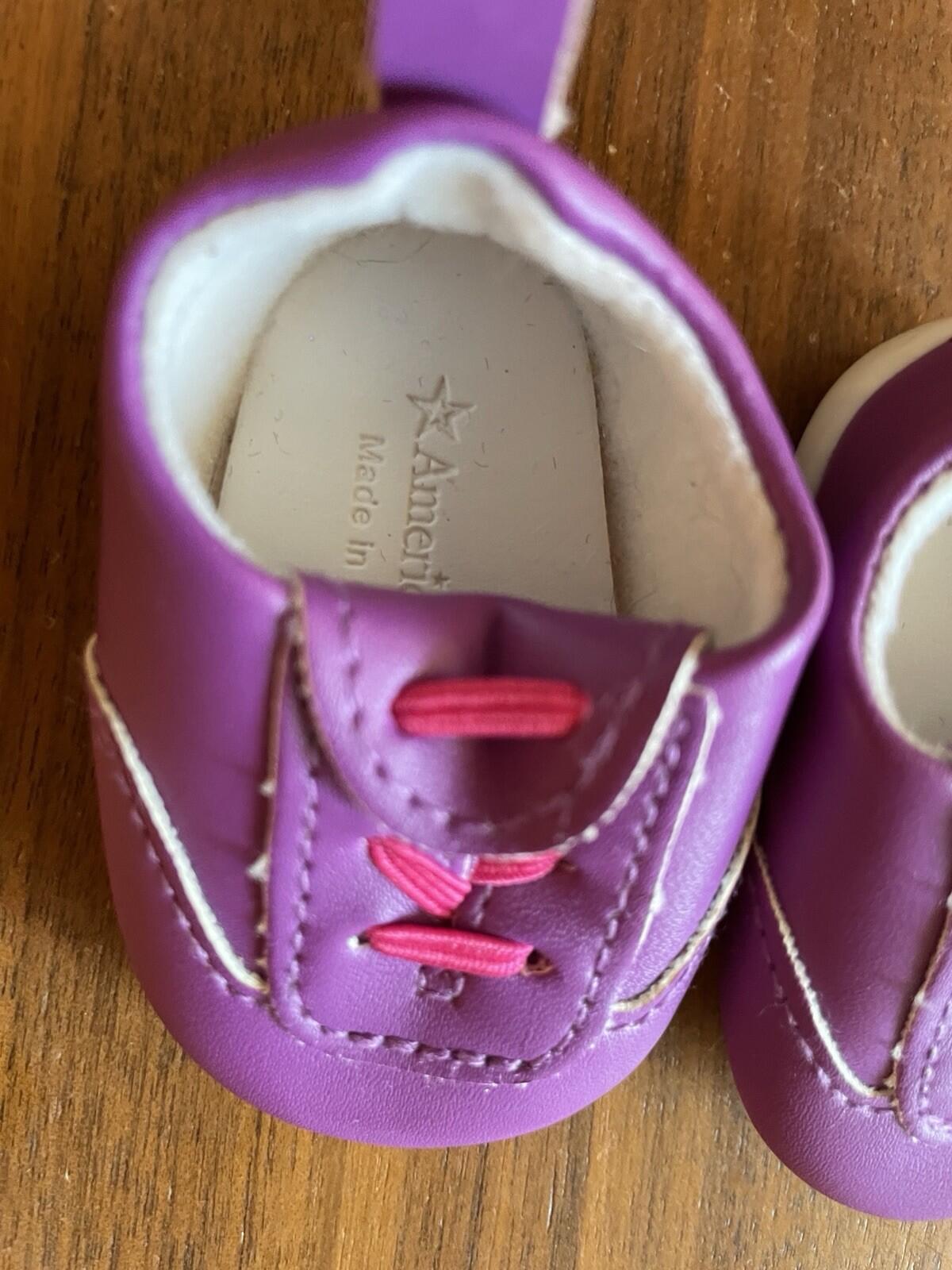 American Girl Purple Softball Cleats Shoes - Image 2