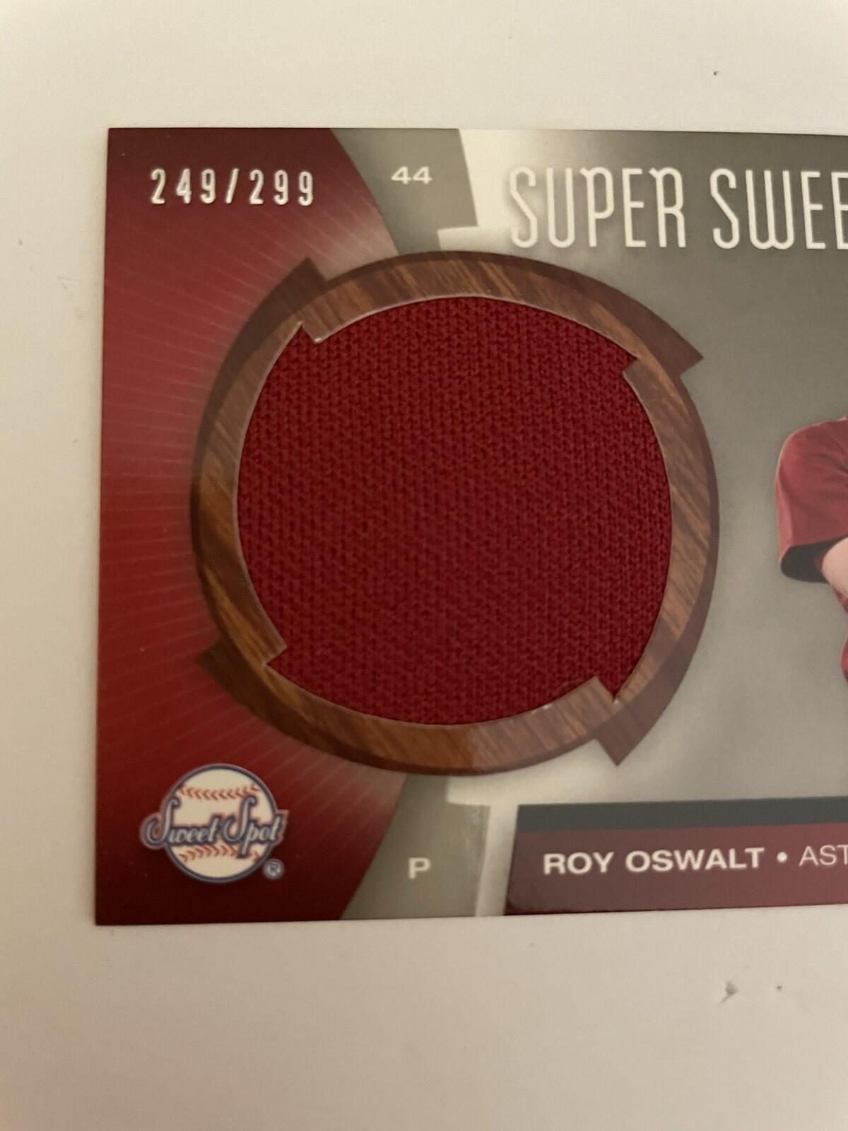 2006 Upper Deck Super Sweet Swatch Roy Oswalt #SW-RO /299 (MEM) Baseball Card - Image 3