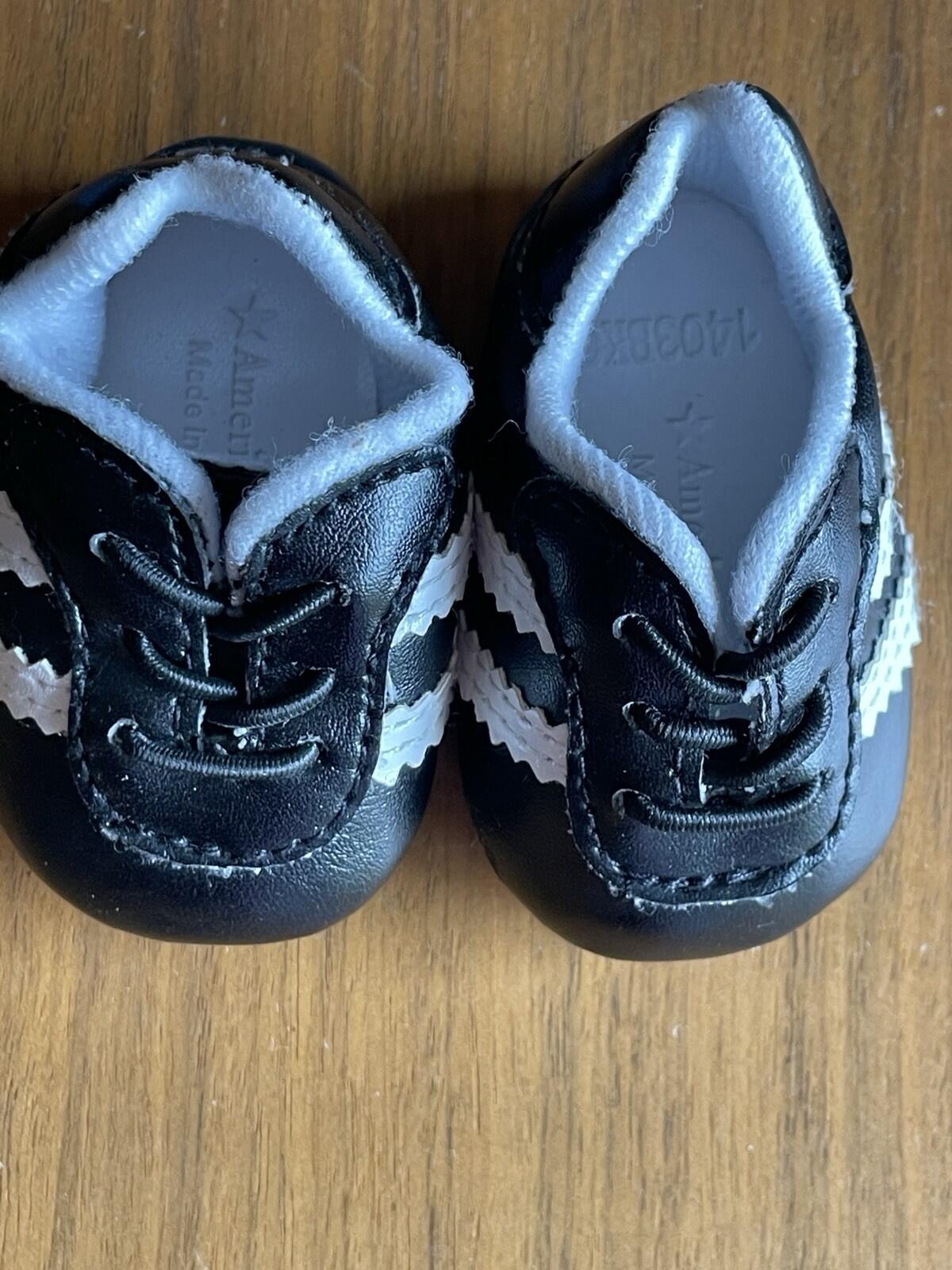 American Girl Shoes Doll Shoes Soccer Cleats Black & White Shoes