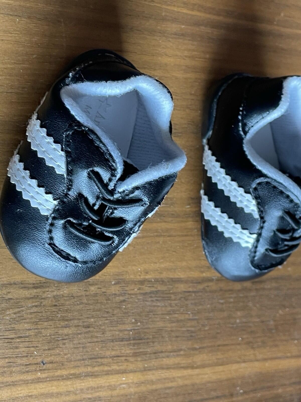 American Girl Shoes Doll Shoes Soccer Cleats Black & White Shoes - Image 2