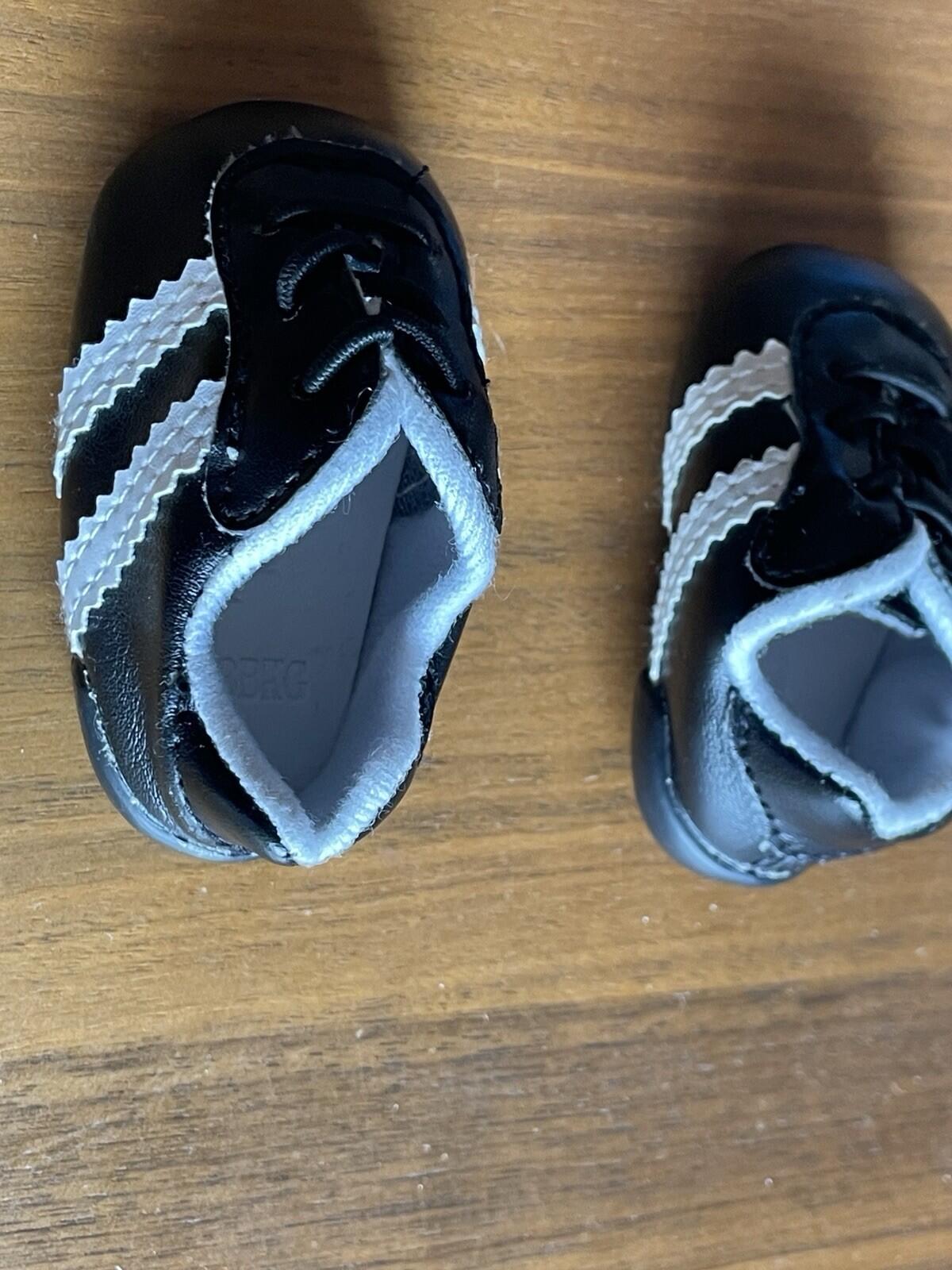 American Girl Shoes Doll Shoes Soccer Cleats Black & White Shoes - Image 4