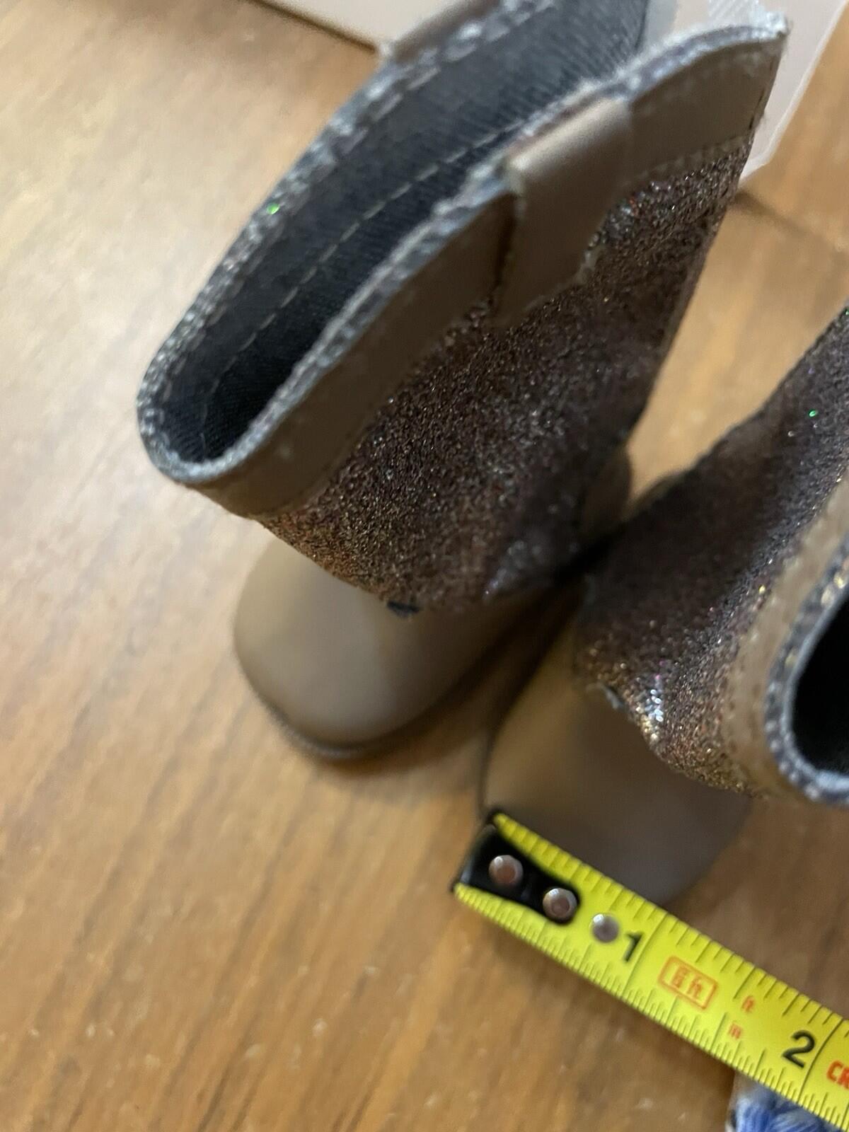 American Girl Tenney Grant Glitter Boots Doll Boots Doll Shoes - Image 10