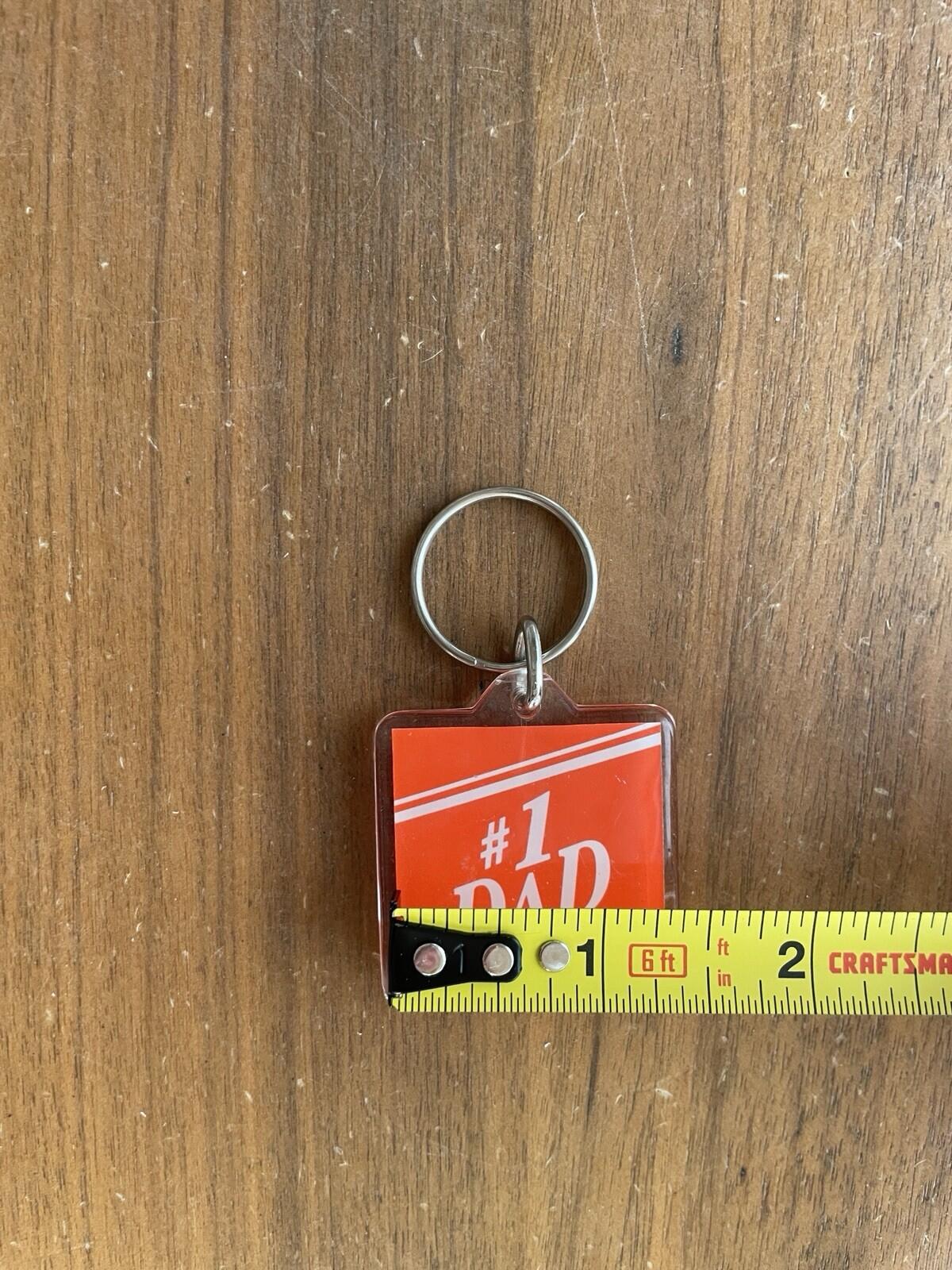 #1 Dad Key Chain Keychain Father's Day Keychain - Image 3
