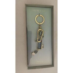 Anthropologie You're A Gem March Keychain Key Chain Affectionate Caring Reliable