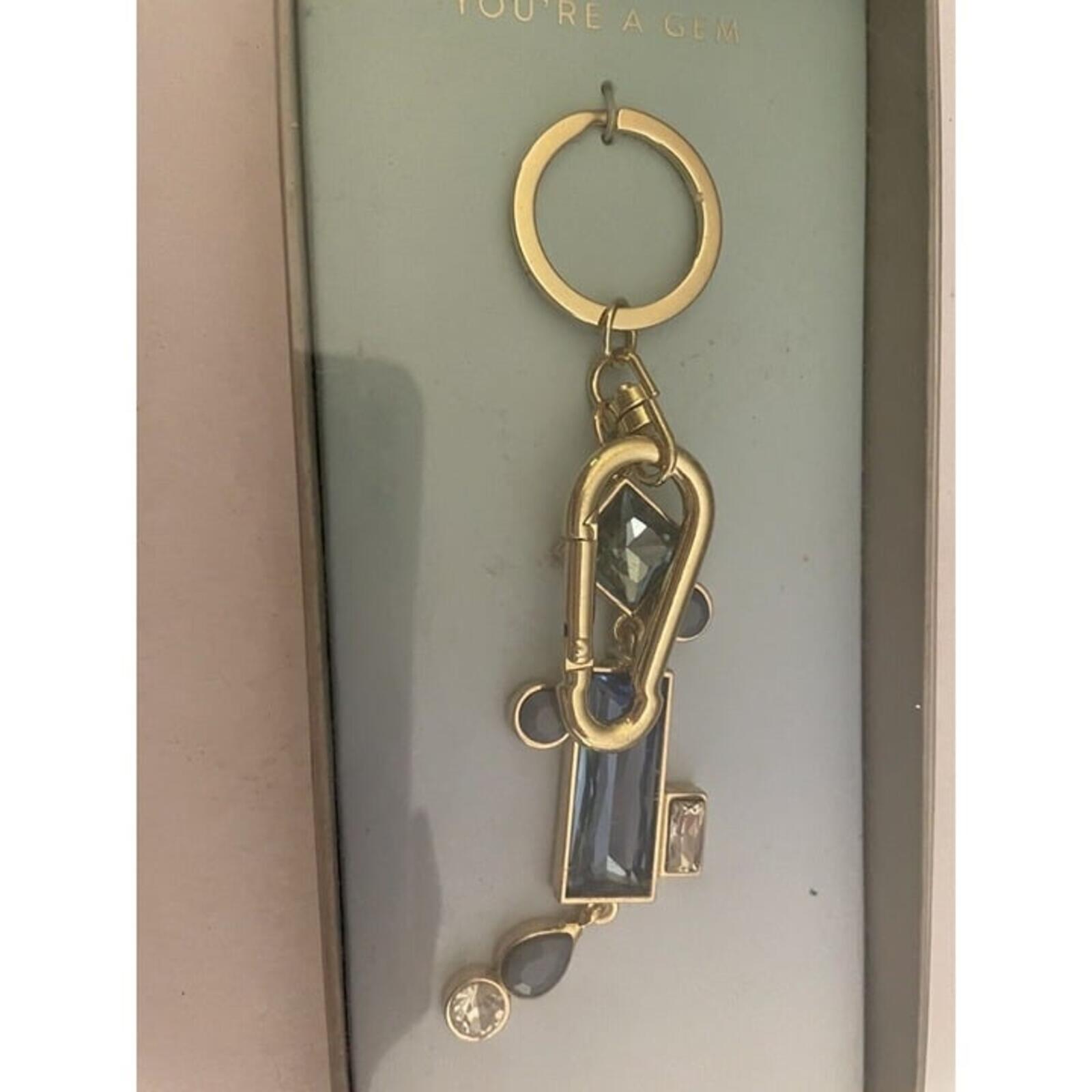 Anthropologie You're A Gem March Keychain Key Chain Affectionate Caring Reliable - Image 2