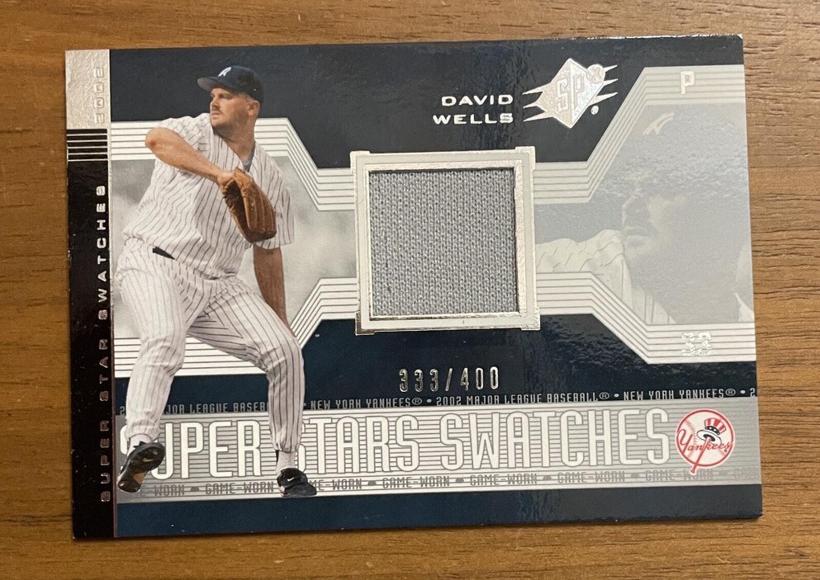 2008 Upper Deck Super Stars Swatches Patch David Wells #189 Baseball Card
