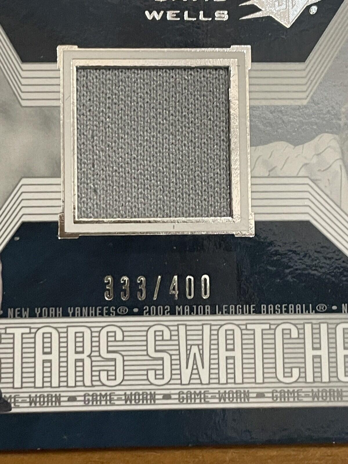 2008 Upper Deck Super Stars Swatches Patch David Wells #189 Baseball Card - Image 2