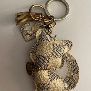 Checkered Cat Keychain