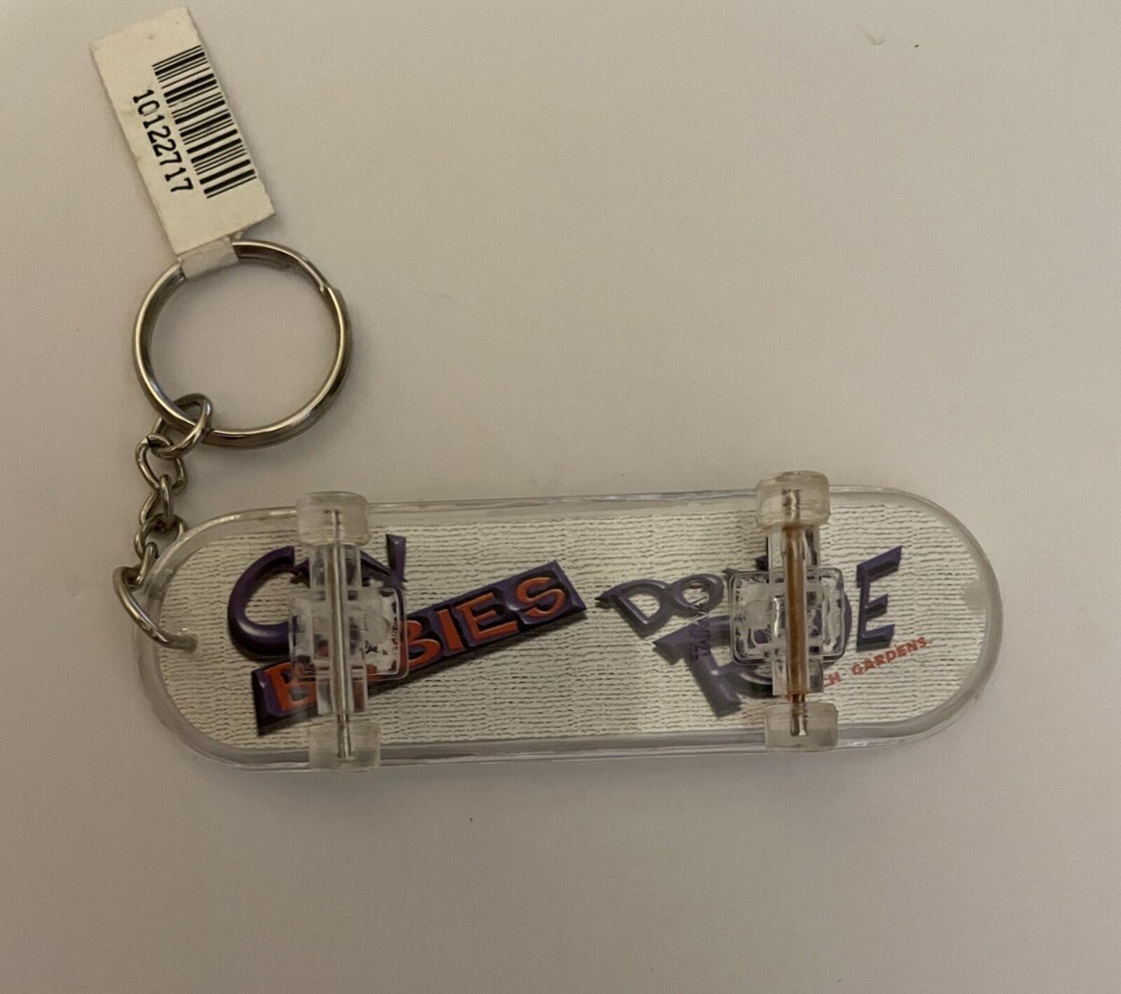 Cry Babies Don't Ride Skateboard Busch Gardens Keychain Key Chain Theme Park - Image 3