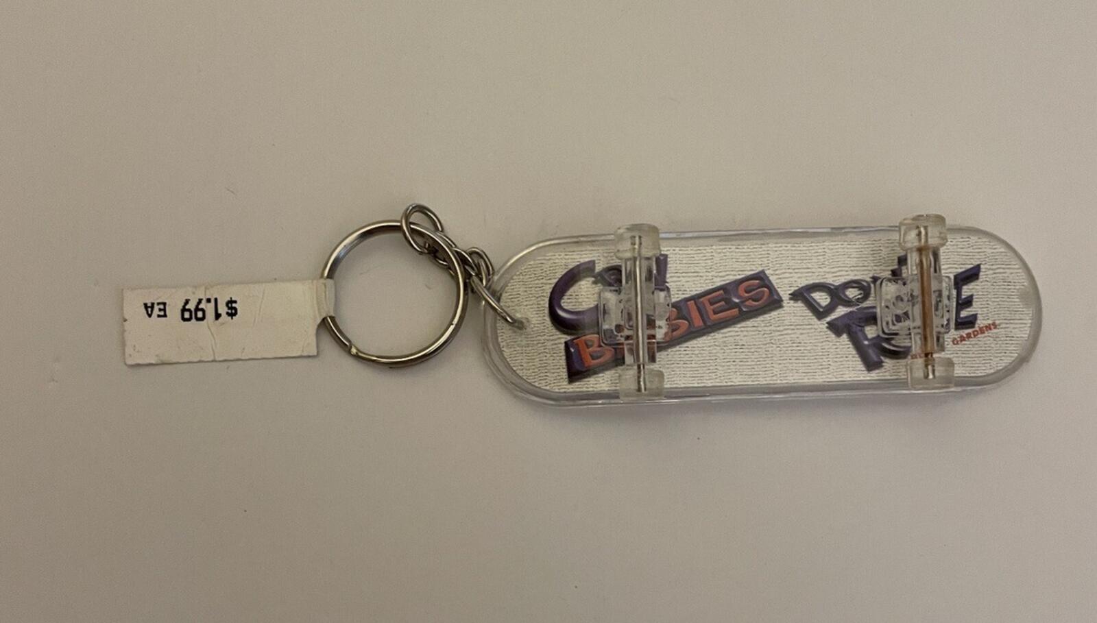 Cry Babies Don't Ride Skateboard Busch Gardens Keychain Key Chain Theme Park - Image 4
