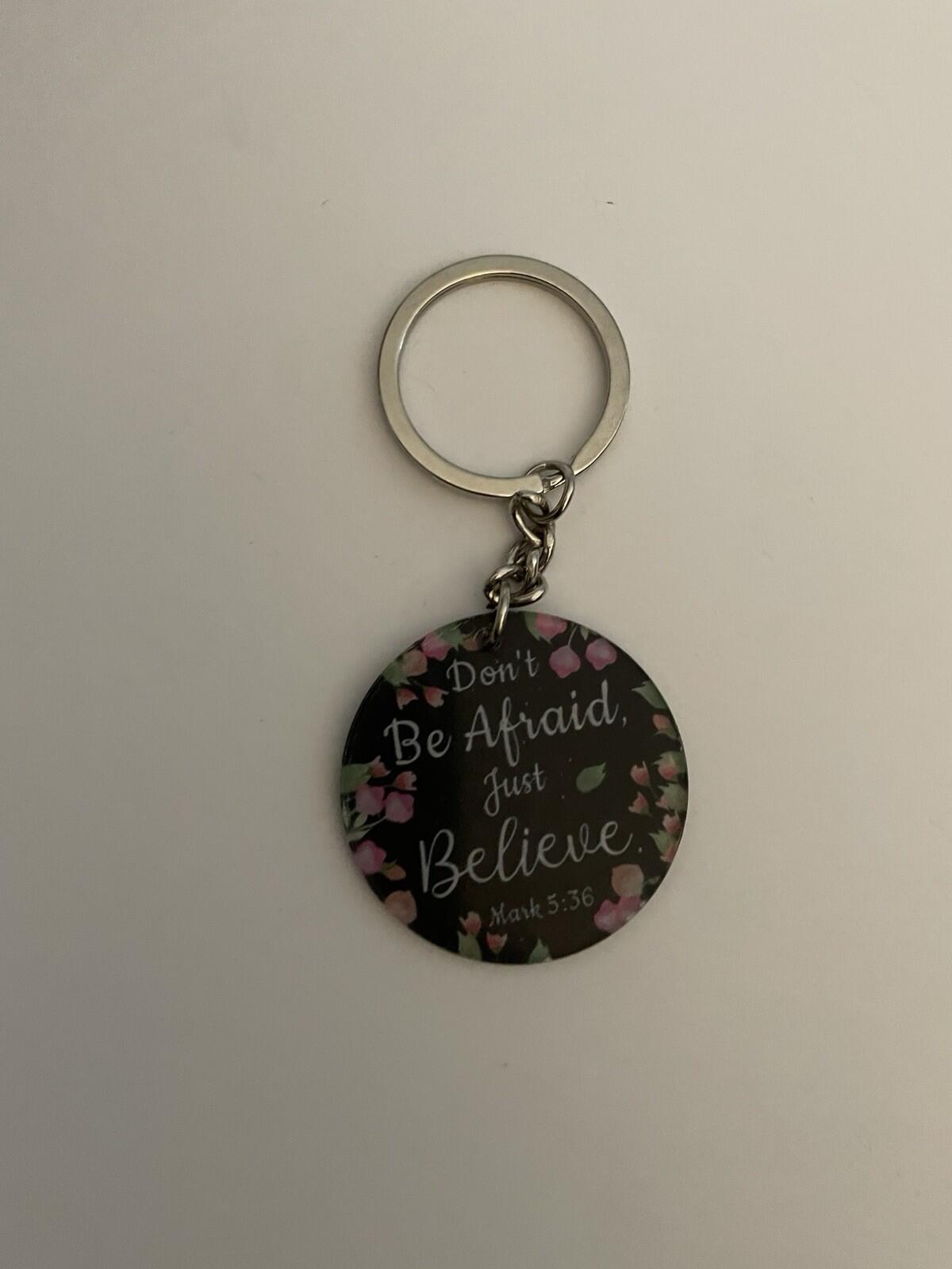 Don’t Be Afraid Just Believe Mark 5:36 Keychain Key Chain - Image 4