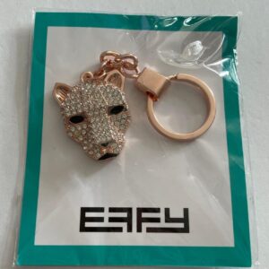 Effy Rhinestone Panther Face Keychain Key Chain