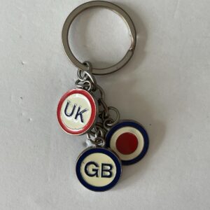 England UK GB Charms Keychain Key Chain Charms