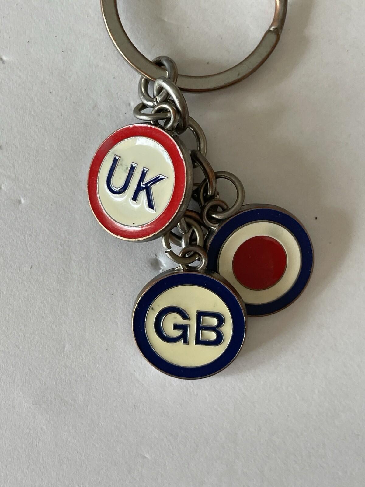 England UK GB Charms Keychain Key Chain Charms - Image 3